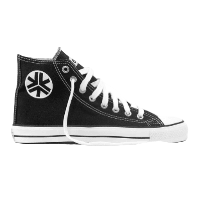 Etiko High Top Sneakers – Black & White (sizes in UK)