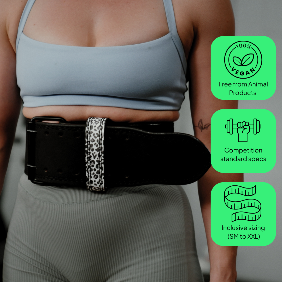 Plant Forged Vegan Microsuede Lifting Belt - Prong/Lever