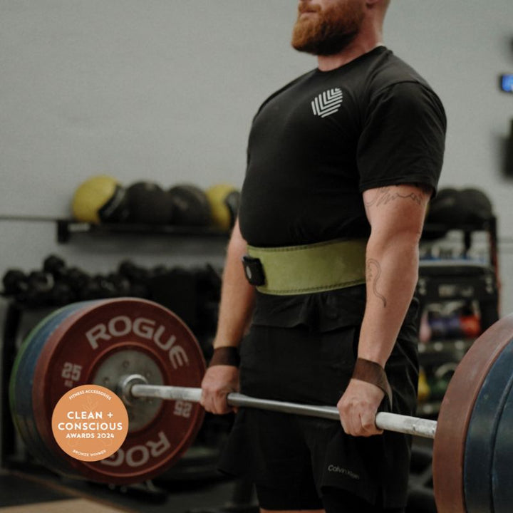 Vegan Lifting Belt & Strap Bundle